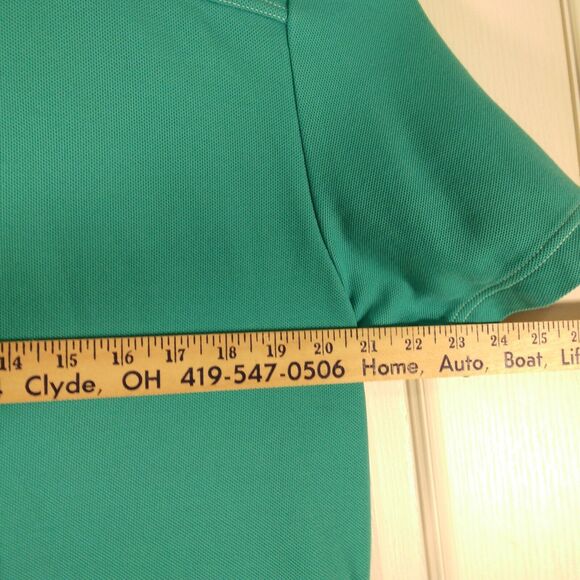 Tommy Bahama shirt mens M Medium teal green supima cotton blend short sleeve - Picture 4 of 8